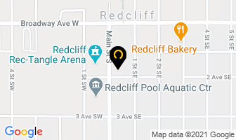 Redcliff Public Library in Redcliff map