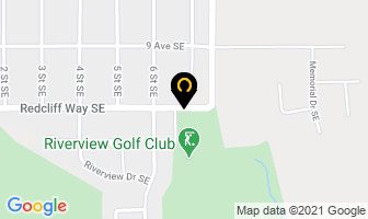 Redcliff Riverview Golf Club in Redcliff map