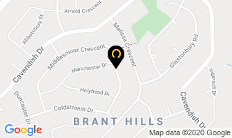 Redwin Contracting in Burlington map