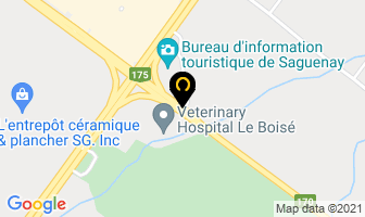 Refuge Des Animaux in Chicoutimi map