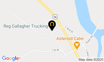 Reg Gallagher Trucking in Drumheller map