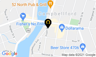 Reg Ward Insurance Services in Trent Hills map