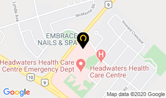 Regal Eye Care in Orangeville map