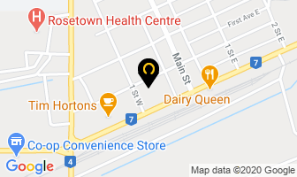 Regal Motors Ltd in Rosetown map