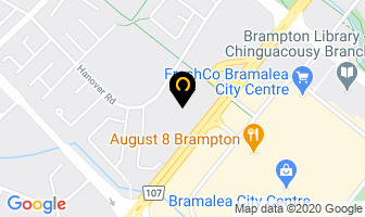 Regency Driver Training in Brampton map
