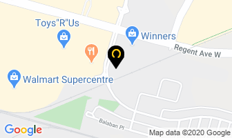 Regent Avenue Dental Centre in Winnipeg map