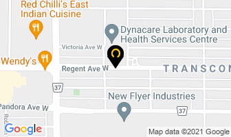 Regent Park Banquet Centre in Winnipeg map