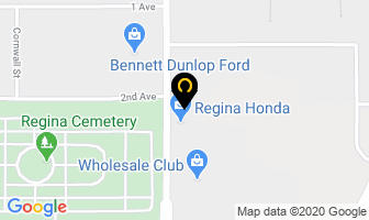 Regina Acura in Regina map