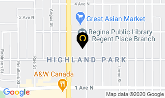 Regina Duplicate Bridge Club in Regina map