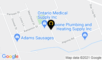 Regional Automotive Warehousing in Guelph map