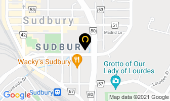 Regional Business Centre in Sudbury map