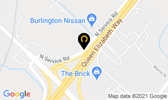 Regional Tire in Burlington map