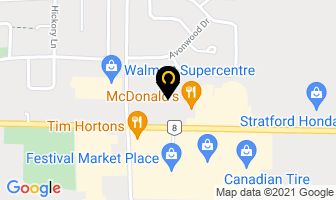 Regional Tourism Organization 4 in Stratford map