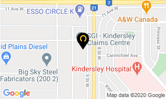 Reg's Autobody in Kindersley map