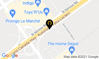 Regus Business Centres in Pointe-Claire map