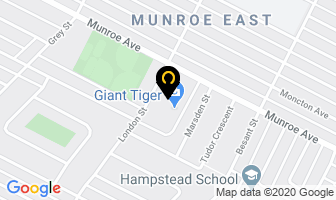 Reider Insurance Munroe Location in Winnipeg map