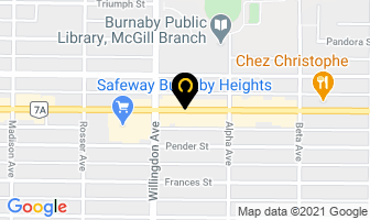 Relax Spa in Burnaby map