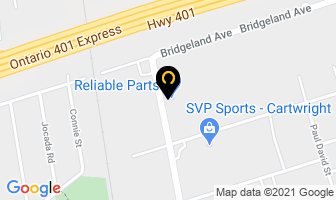 Reliable Parts in Orillia map