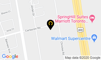Reliance Windows Inc in Vaughan map