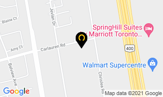 Reliance Windows Inc in Vaughan map