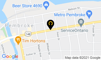 Renfrew County Law Assn in Pembroke map