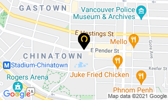 Rennie Project Marketing Corp in Vancouver map