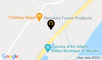 Resolute Forest Products in Château-richer map