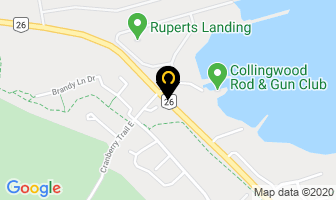 Resort Rentals in Collingwood map