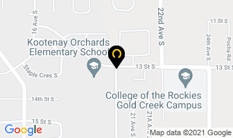Resource Centre School District No 5 Kootenay Orchards Elementary School in Cranbrook map