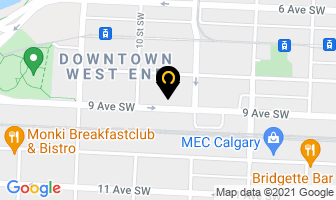 Respect Eyecare in Calgary map
