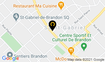 Restaurant Chez Baba in Saint-Gabriel-de-Brandon map