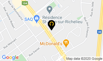 Restaurant Chez Dan in Saint-Jean-sur-Richelieu map