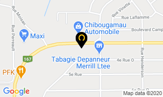 Restaurant Chez Raymonde in Chibougamau map