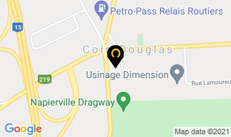 Restaurant Douglas in Napierville map