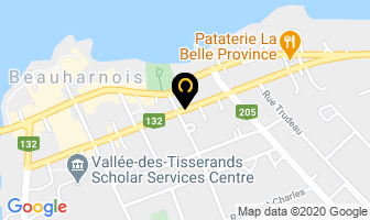 Restaurant &eacute;toile in Beauharnois map