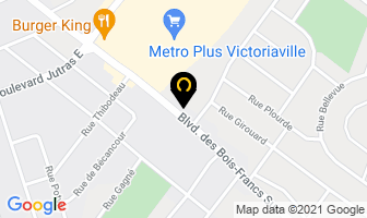 Restaurant Eggsquis in Victoriaville map