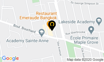 Restaurant Emeraude De Bangkok in Dorval map