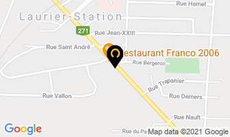 Restaurant Franco 2006 in Laurier-station map