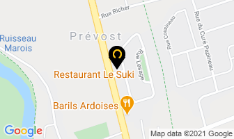 Restaurant Le Suki in Prévost map