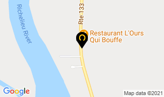 Restaurant L'ours Qui Bouffe in Saint-ours map