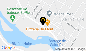 Restaurant Olympique in Saint-Pie-de-Guire map