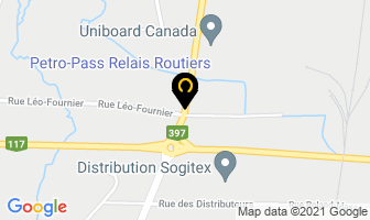 Restaurant P&eacute;tro-Passe in Val-d'Or map
