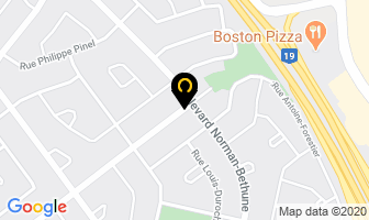 Restaurant Pizza Villemont in Laval map