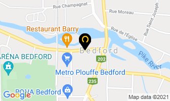 Restaurant Pizzeria Bedford in Bedford map