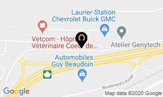 Restaurant Rayalco in Laurier-station map