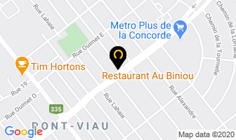 Restaurants Au Biniou in Beauharnois map
