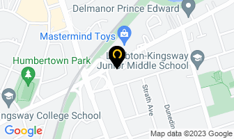 Revera Kingsway in Etobicoke map