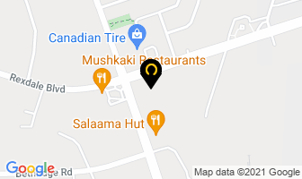 Rexdale Eye Care in Orillia map