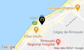 Rhino Bar Lounge in Rimouski map