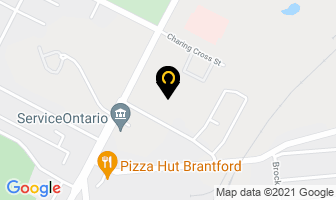 Richardson Property Management in Brantford map